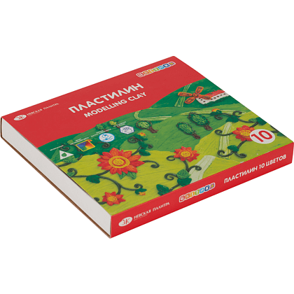 Пластилин "Цветик", 10 цветов  - 3
