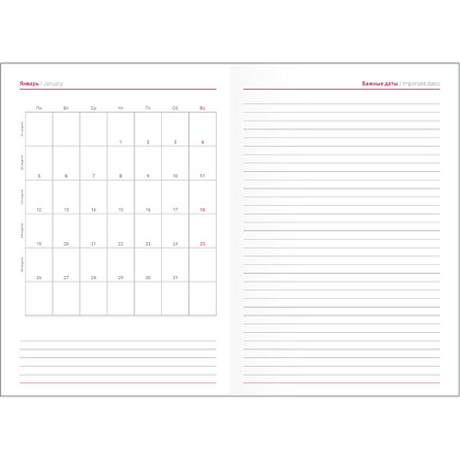 Ежедневник датированный "Berlin", А5, черный, 2026 - 5