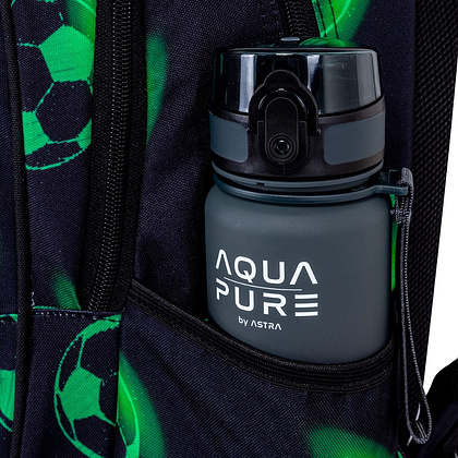 Рюкзак школьный "Neo Football", полиэстер, черный, зеленый - 7