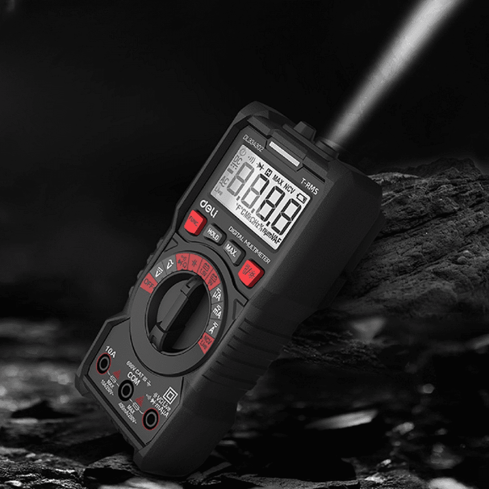 Мультиметр цифровой Deli RS EDL334302, 600В, универсальный - 3