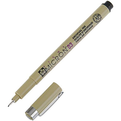 Ручка капиллярная "Pigma Micron", 0.35 мм, черный