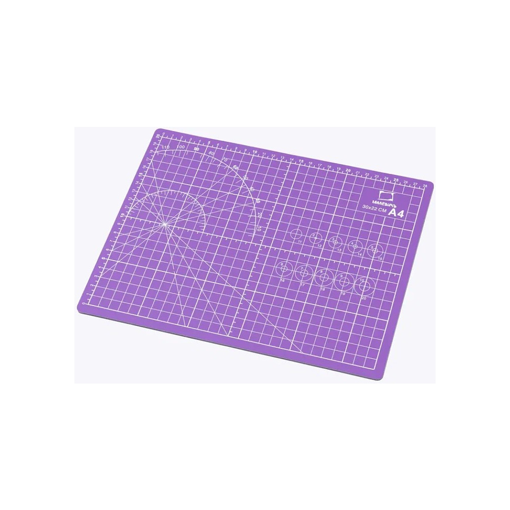 Коврик для резки "Малевичъ", А4, трёхслойный, сиреневый - 6