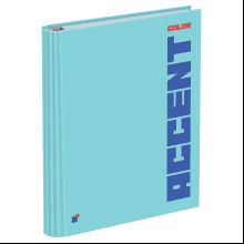 Тетрадь "Accent color", А5, клетка, на кольцах, разноцветный