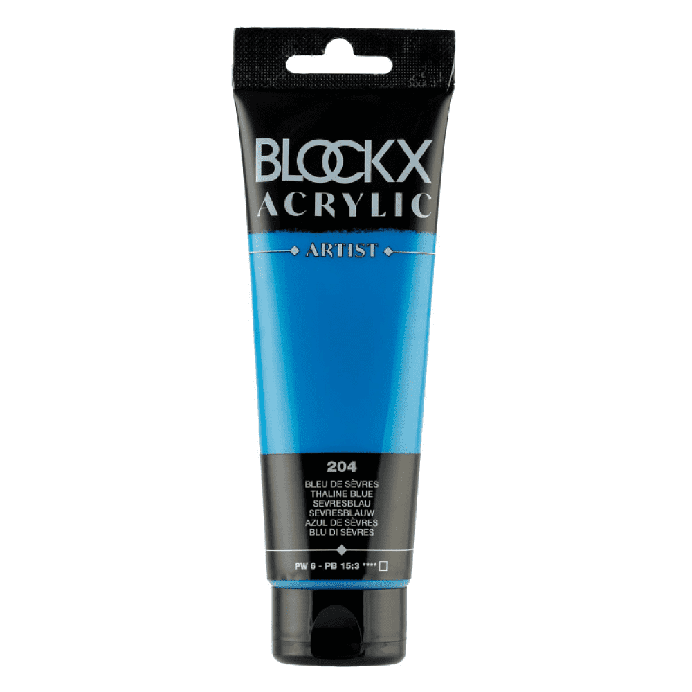 Краски акриловые "Blockx", 204 севрский синий, 120 мл