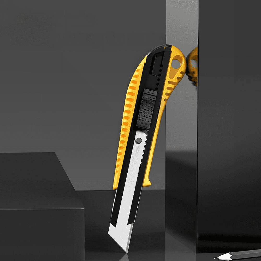 Нож универсальный "Deli DL003B", 18 мм, усиленный, 24 штуки в упаковке - 2