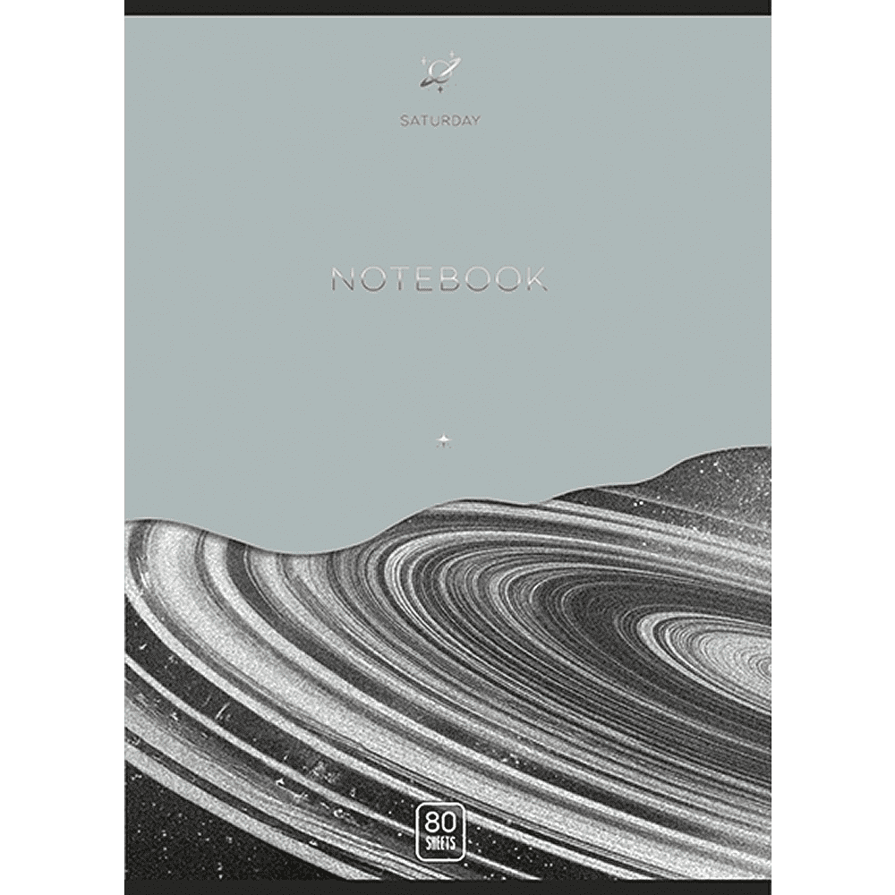 Тетрадь "Сатурн", А4, 80 листов, клетка, ассорти - 2