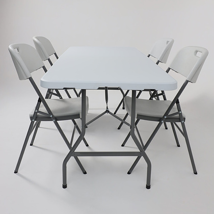 Стол складной 1800х755х730 мм, пластик, белый - 12