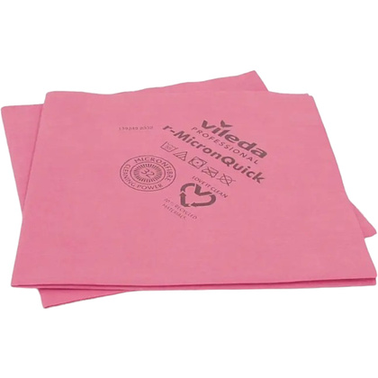 Салфетка из микроволокна "р-МикронКвик", 38х40 см, красный, 5 шт./уп.