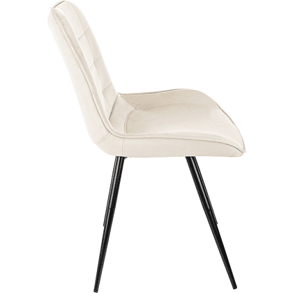 Стул Бюрократ "CH-K2_4", ткань, бежевый, металл, черный, комплект 4 штуки - 5