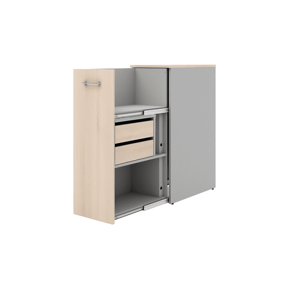 Коллекция Титан Оргтауэр ТН573Т+ТН573К-22+ТН172, 400х700х1106, с топом и блоком ящиков