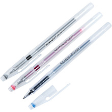 Ручка гелевая "Status", 0.7 мм, прозрачный, стерж. синий