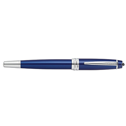 Ручка-роллер "Cross Bailey", 0.7 мм, синий, серебристый, стерж. черный - 2