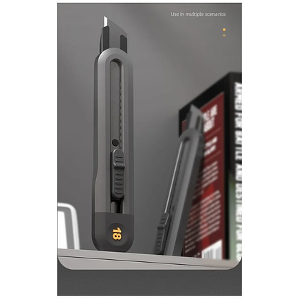 Нож универсальный "Deli Home", 18 мм, чёрный - 4