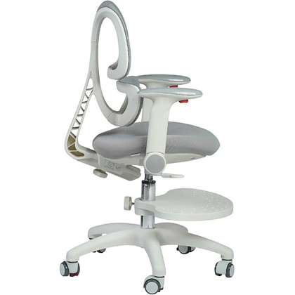 Кресло детское YOKA YC-4 Otis, сетчатая ткань, серый, пластик, белый - 5