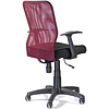 Кресло для персонала CH-320 Энтер "Т-01 CP E13-К/E11-К", ткань, пластик, бордовый, черный - 4