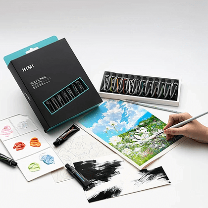 Краски акриловые "Himi.New vision", 24 цвета, тубы - 4