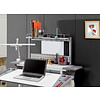 Полка Comf-Pro MINI SMART задняя, 840х620х240 мм, дуб белый, c доской белой - 4