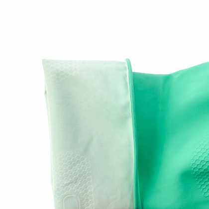 Перчатки латексные HQ Profiline, р-р L, с х/б покрытием, зеленый - 9