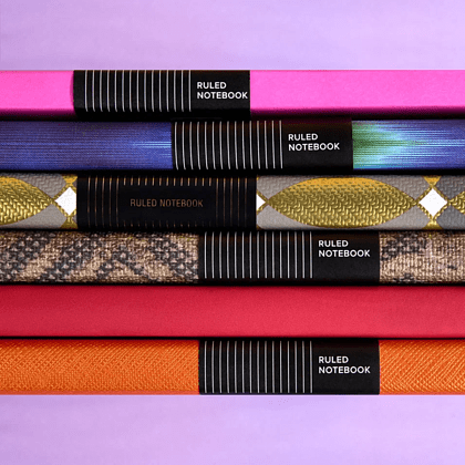 Блокнот "Ikat blue emerald", А5, 96 листов, фиолетовый, зеленый - 11