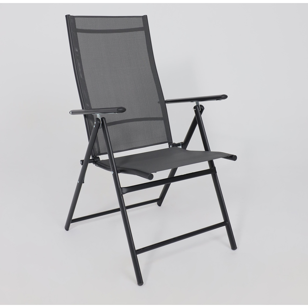 Кресло садовое AksHome CATANIA, ткань, серый, черный - 4