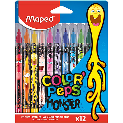 Фломастеры Maped "Color Peps Monster", 12 шт