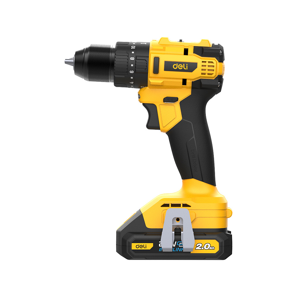 Аккумуляторная дрель-шуруповерт Deli YS EDC150 20 В, 50 Нм, 2 АКБ, 2 Ач, сумка - 3