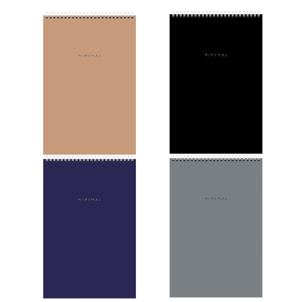 Блокнот "Minimal Classic", А4, 80 листов, в клетку, ассорти