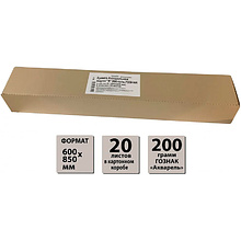 Блок бумаги для акварели "Проф", А1, 200 г/м2, 5 листов