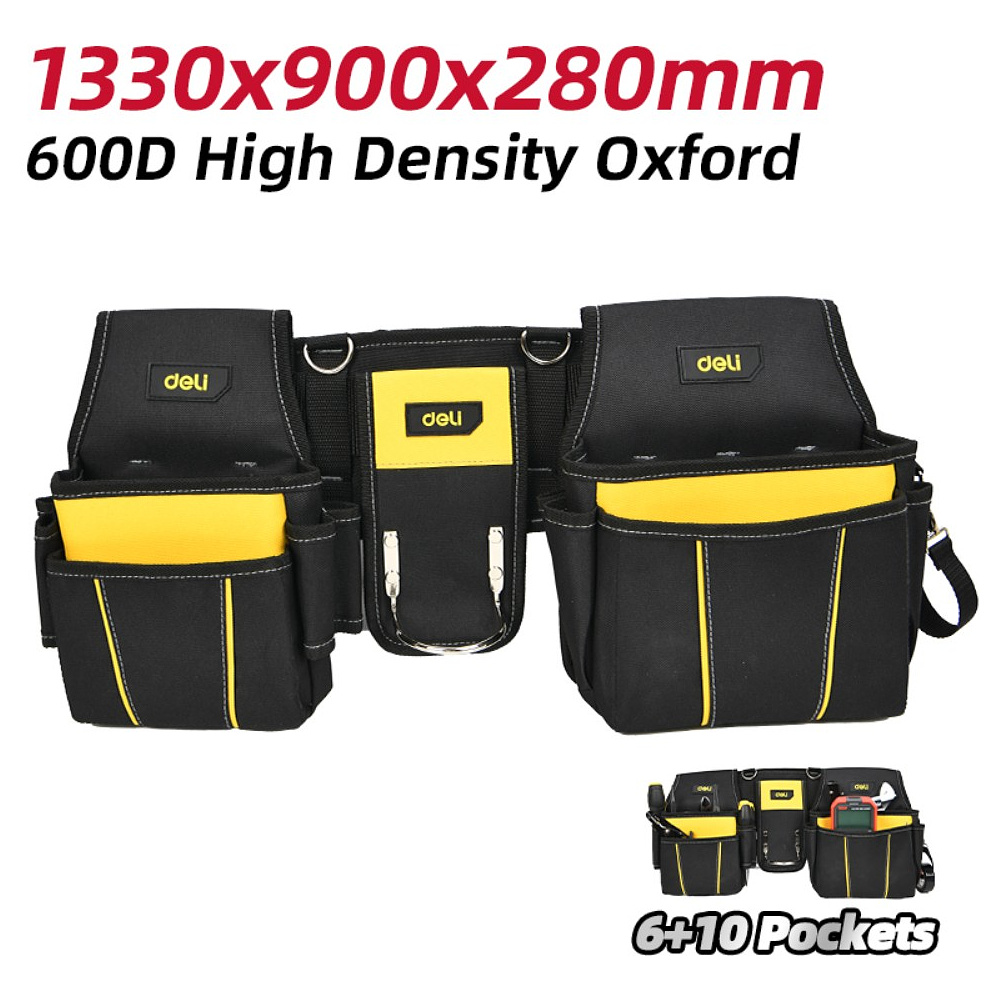 Сумка для инструмента Deli YS EDLP10, поясная, 16 карманов - 2