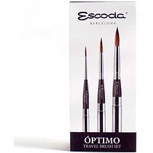 Кисть "Escoda Optimo", колонок, круглая, складная № 2, 6, 10