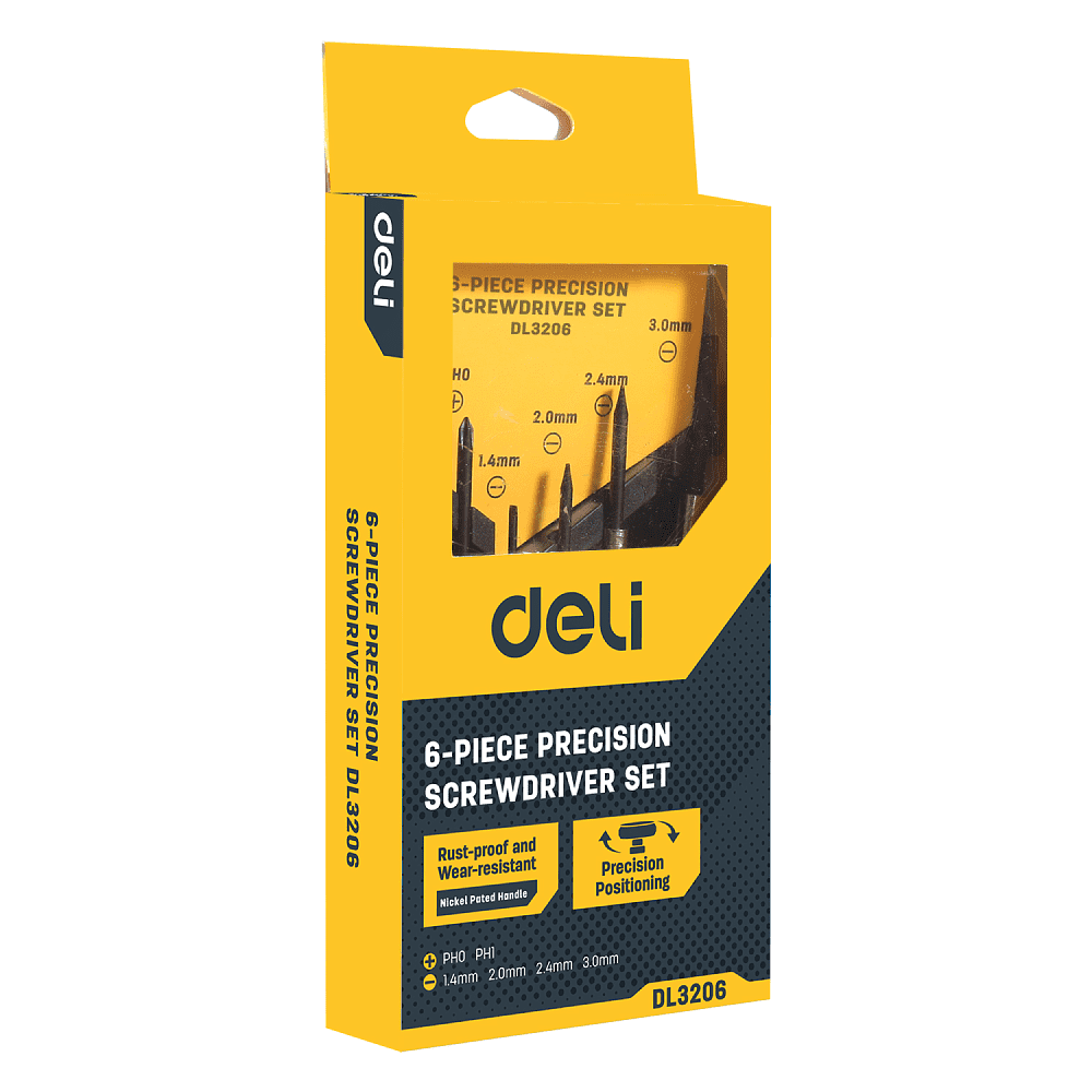 Набор прецизионных отверток Deli YS EDL3206, 6 шт - 5