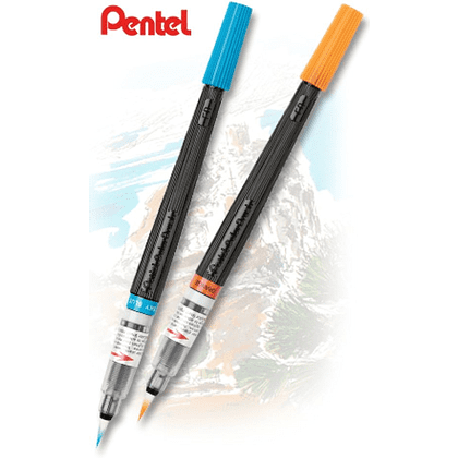 Кисть "Pentel Colour Brush", зеленый - 2