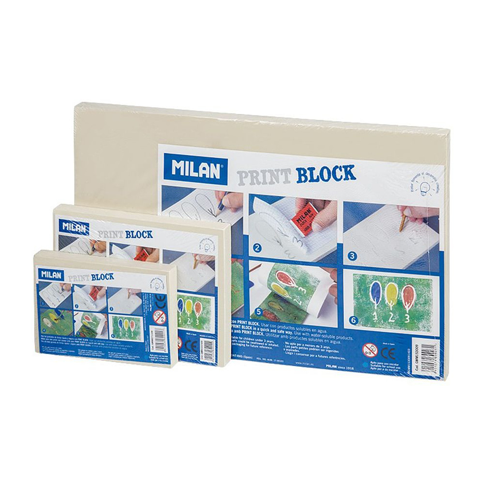 Блок для линогравюры "Milan", 10x14,2 см, резина
