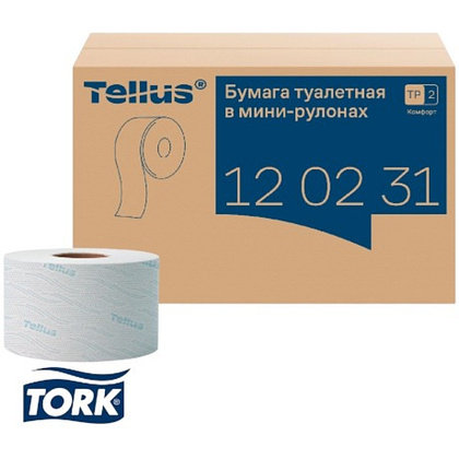 Бумага туалетная Tellus Комфорт T2, в мини-рулонах, 170 м, 2 слоя