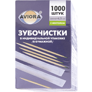 Зубочистки в индивидуальной упаковке с ментолом, 1000 шт/упак