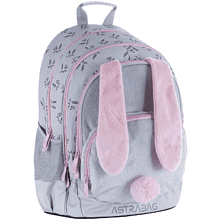 Рюкзак школьный "Honeybunny", серый, розовый