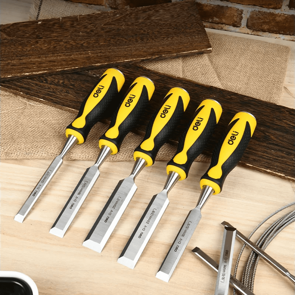 Стамеска Deli DL6212-E1, 12 мм, желтый - 4