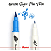 Маркер-кисть "Brush Sign pen twin", 24 шт - 5