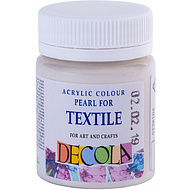 Краска акриловая по ткани перламутровая 