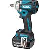 Аккумуляторный гайковерт MAKITA DTW300RTJ, 18 В, 330 Нм, 1/2", 5.0Ачx2, кейс - 7