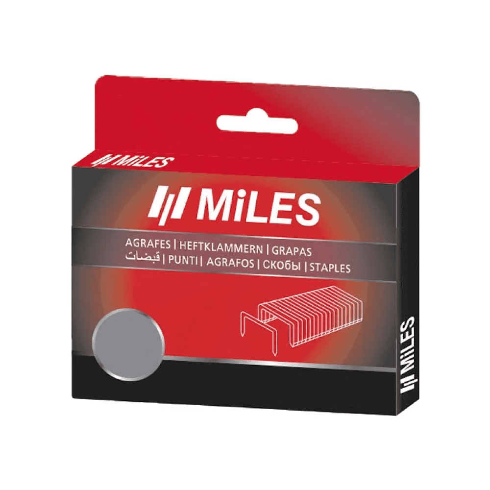 Скоба Miles №4, 6 мм, 1250 штук