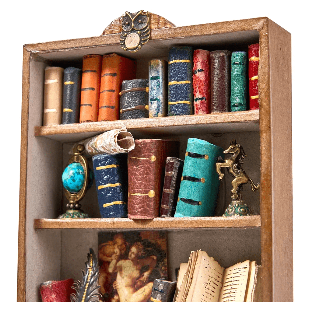 Интерьерная миниатюра "Шкаф с книгами", 17х9х3 мм, ассорти - 7