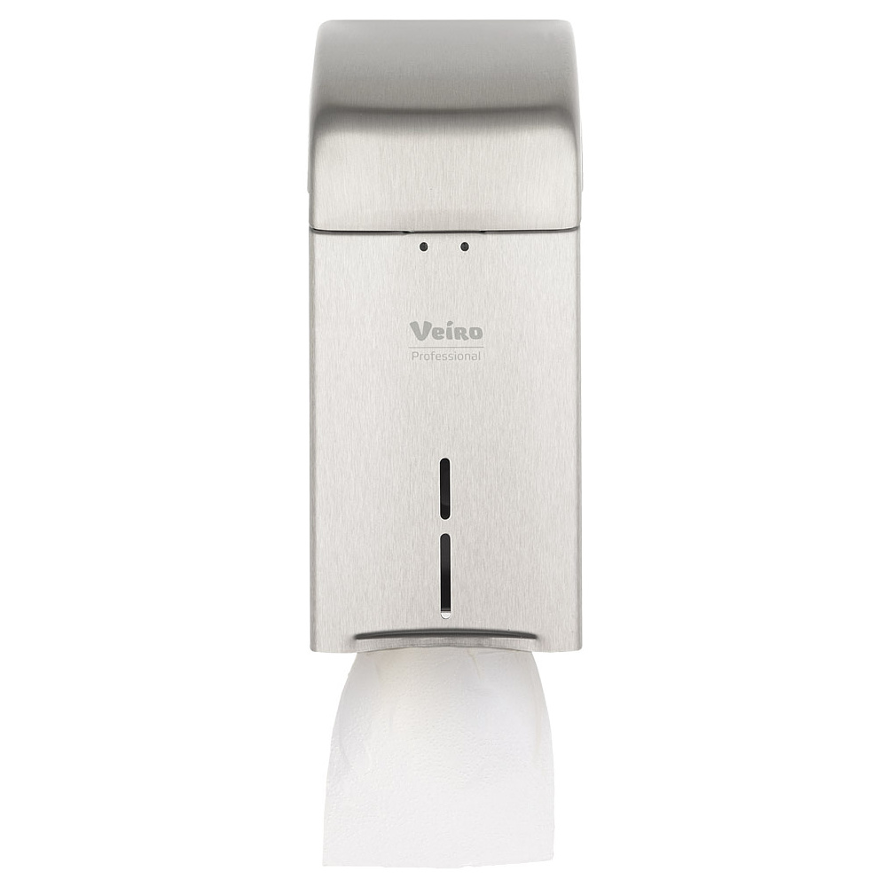 Диспенсер Veiro Professional "L-ONE Steel" для туалетной бумаги листовой, серебристый - 4