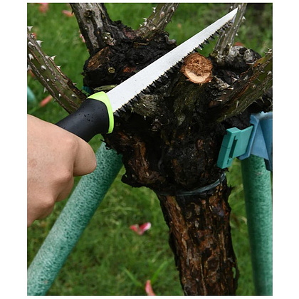 Пила-нож садовая Deli GS EDL580651, 170 мм, 8TPI, черный, зеленый - 14