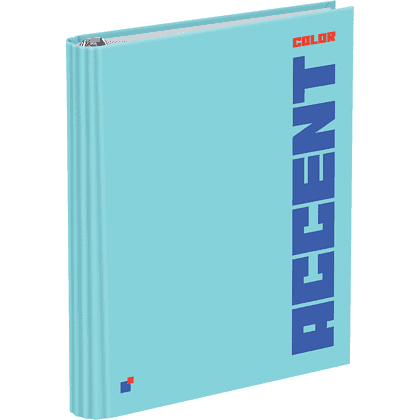 Тетрадь "Accent color", А5, клетка, на кольцах, разноцветный