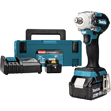 Аккумуляторный гайковерт MAKITA DTW300RTJ, 18 В, 330 Нм, 1/2", 5.0Ачx2, кейс
