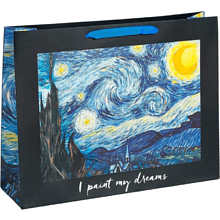 Пакет бумажный подарочный "I paint my dream", 27х23х11,5 см