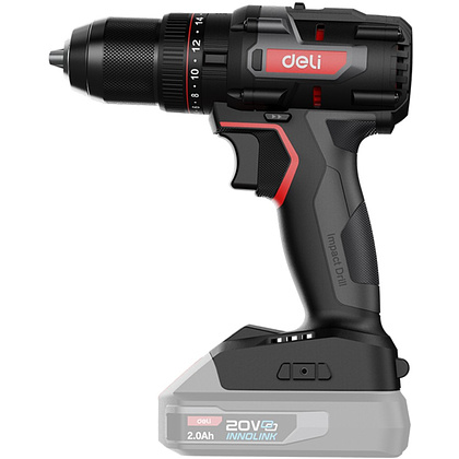 Дрель-шуруповерт Deli RS EDE-CZ20-2, аккум., без аккумуляторов и ЗУ, 20 В, 50 Нм, коробка - 5