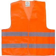Жилет сигнальный р-р 52-54, липучка, оранжевый