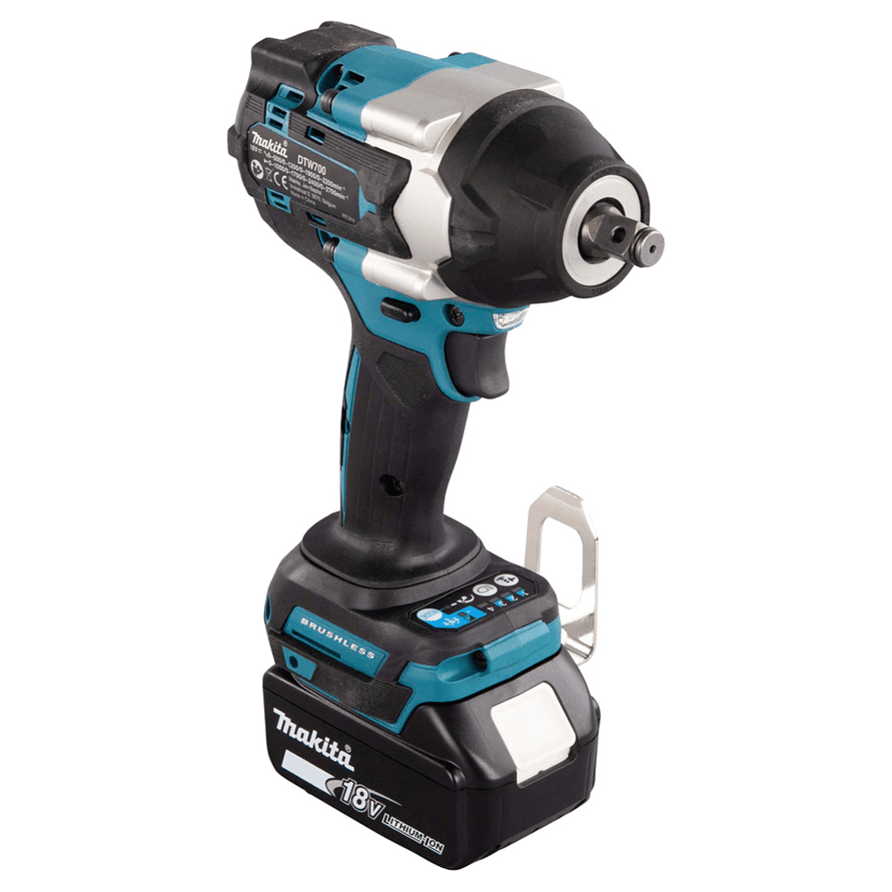 Аккумуляторный гайковерт MAKITA DTW700RT1J, 18 В, 700 Нм, 1/2", 5.0Ачx2, MakPac 2 - 3